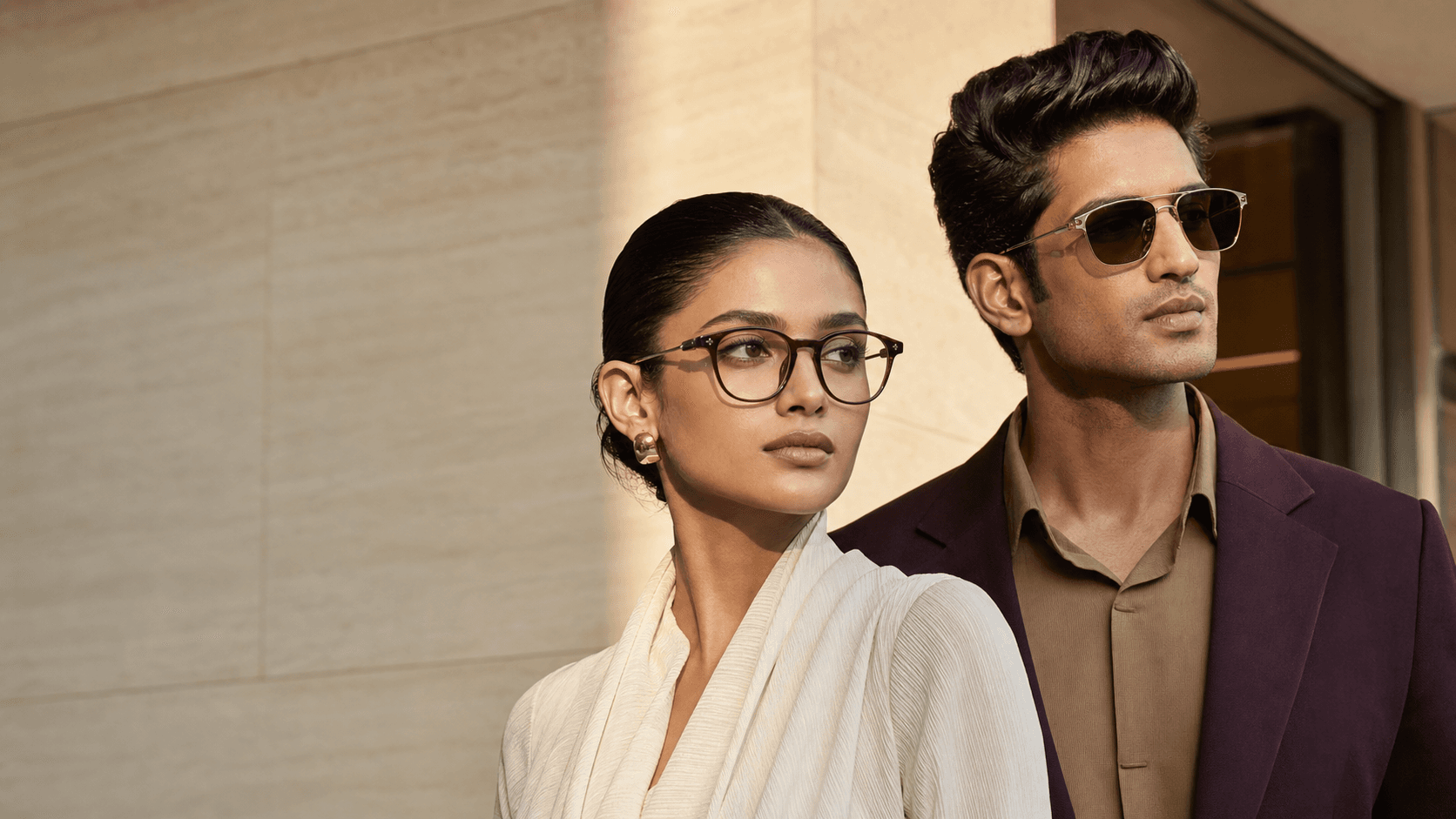 Indian models wearing premium sunglasses selected by Blinkpop